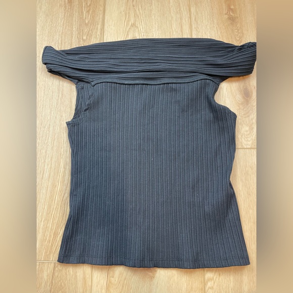 Madewell Ribbed Knit Tube Top - Size L - Black - Strapless & Stretchy - - Picture 4 of 6